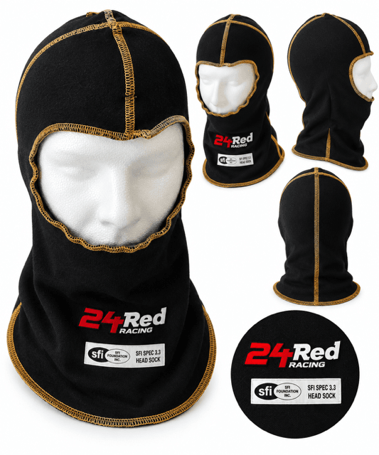 SFI Balaclava with gold stitching