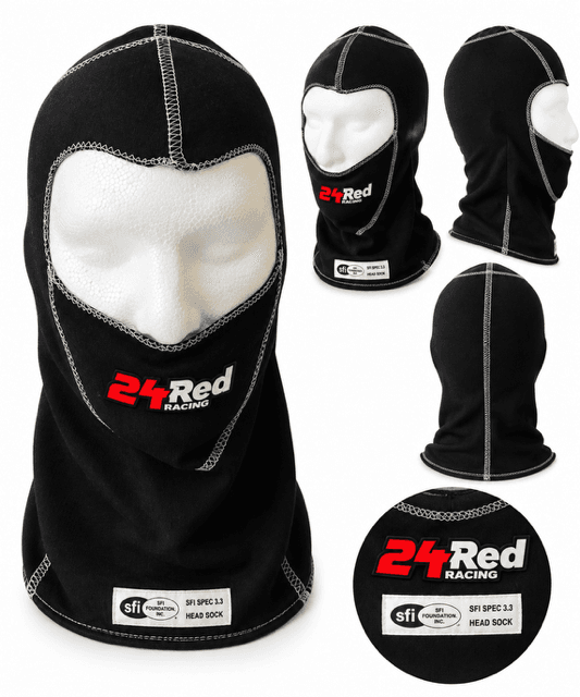 Full Face Balaclava with white stitching