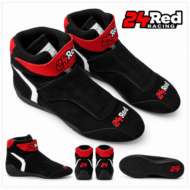 π Leather Hide SFI Approved Race Boots (Higher Soles)