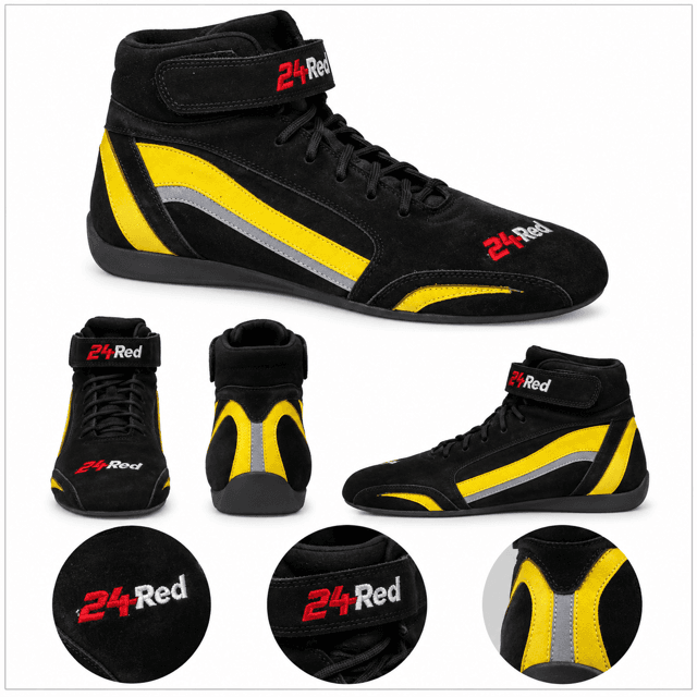 Leather Hide SFI Approved Race Boots YB