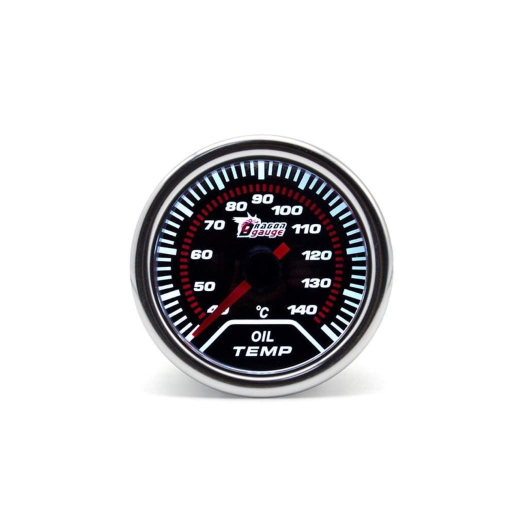 52mm Oil Temp Gauge 24 Red Racing