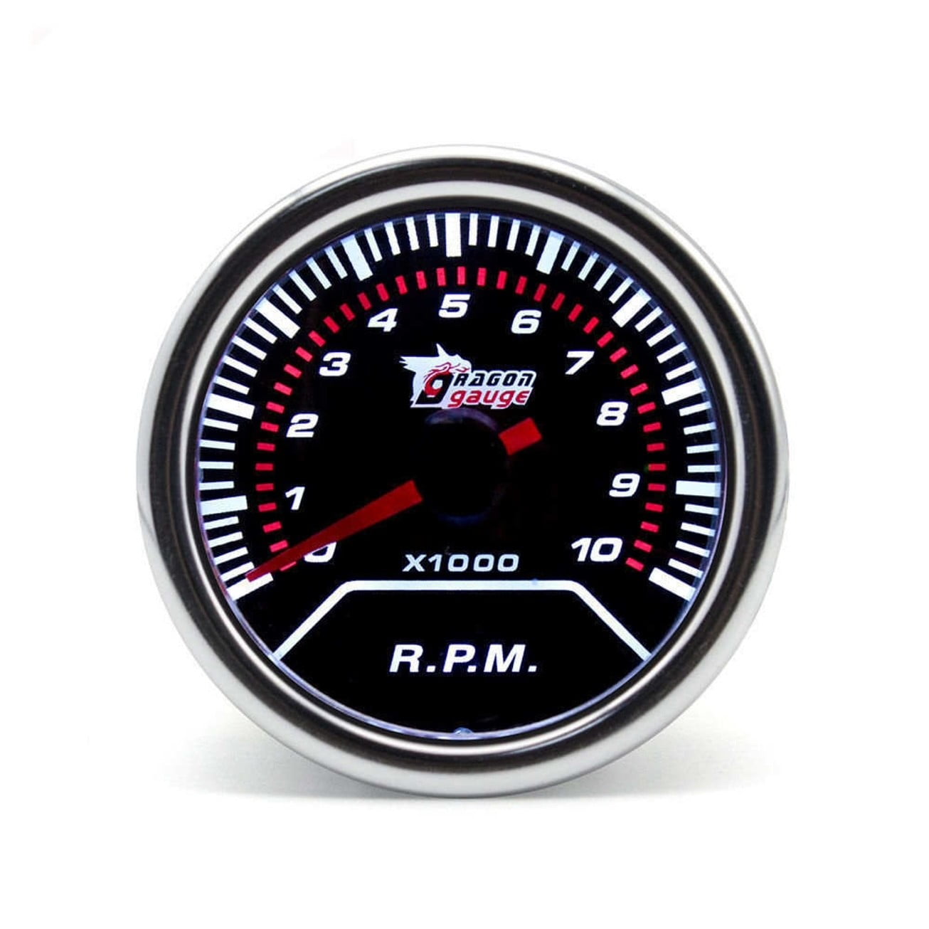 52mmTaco RPM Gauge 24 Red Racing